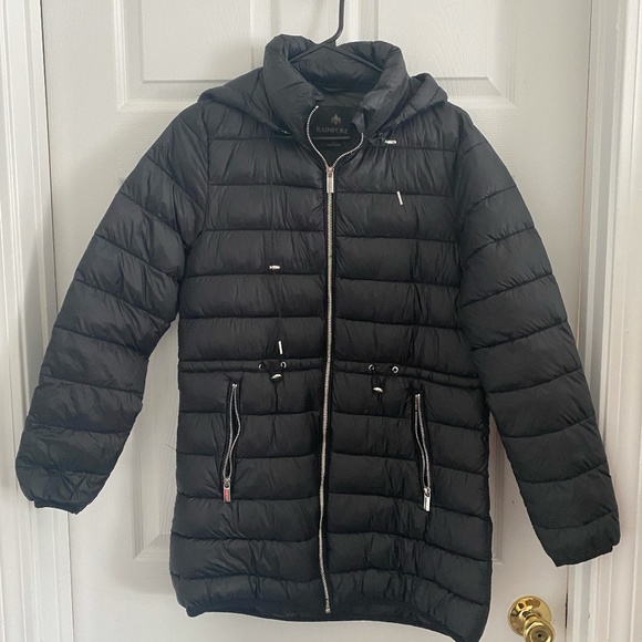 Rainforest Black Puffer Jacket - Picture 1 of 2